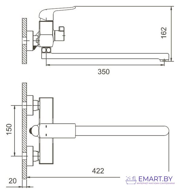 Смеситель Gappo G2250-8 фото-2