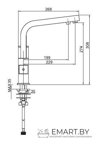 Смеситель Gappo G4307 фото-2