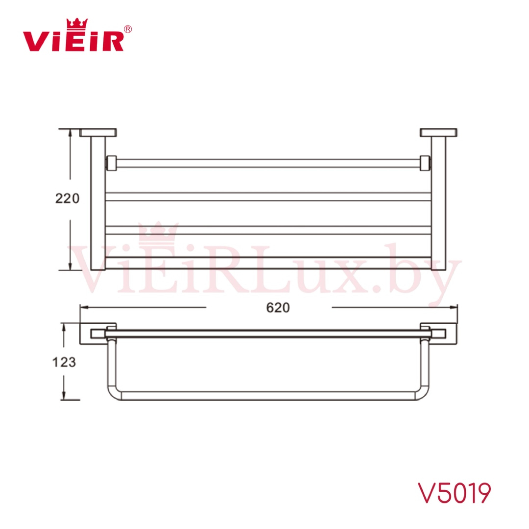 Полотенцедержатель Vieir 5019-F белый фото-2