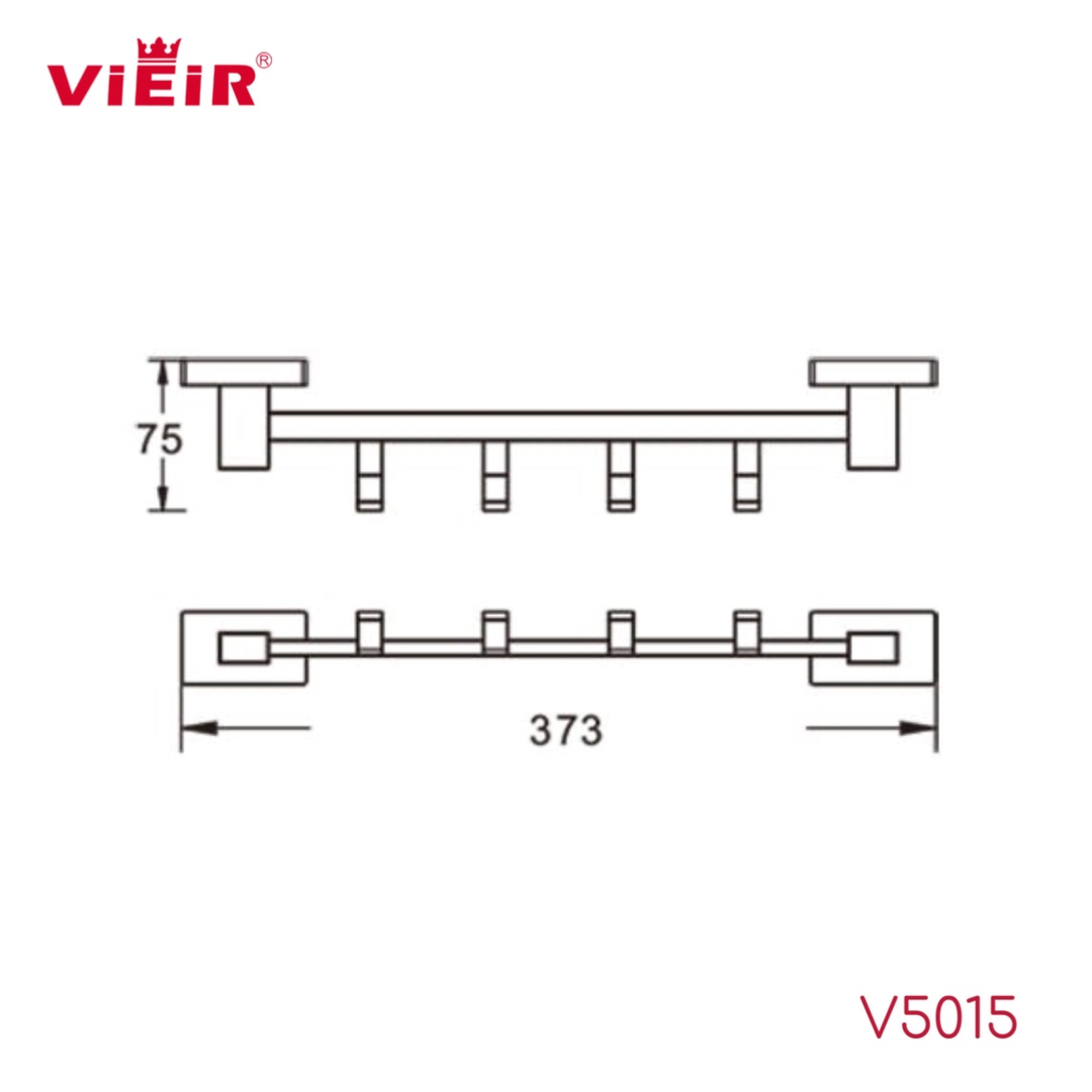 Полотенцедержатель Vieir 5015-F фото-2