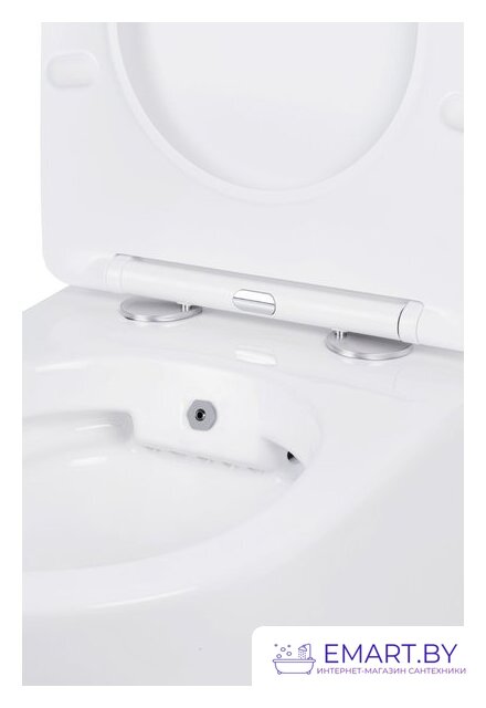 Унитаз подвесной Roxen Antares Bidet в комплекте с инсталляцией StounFix Dual Fresh 6 в 1 966135 (кнопка: серый бетон) фото-5