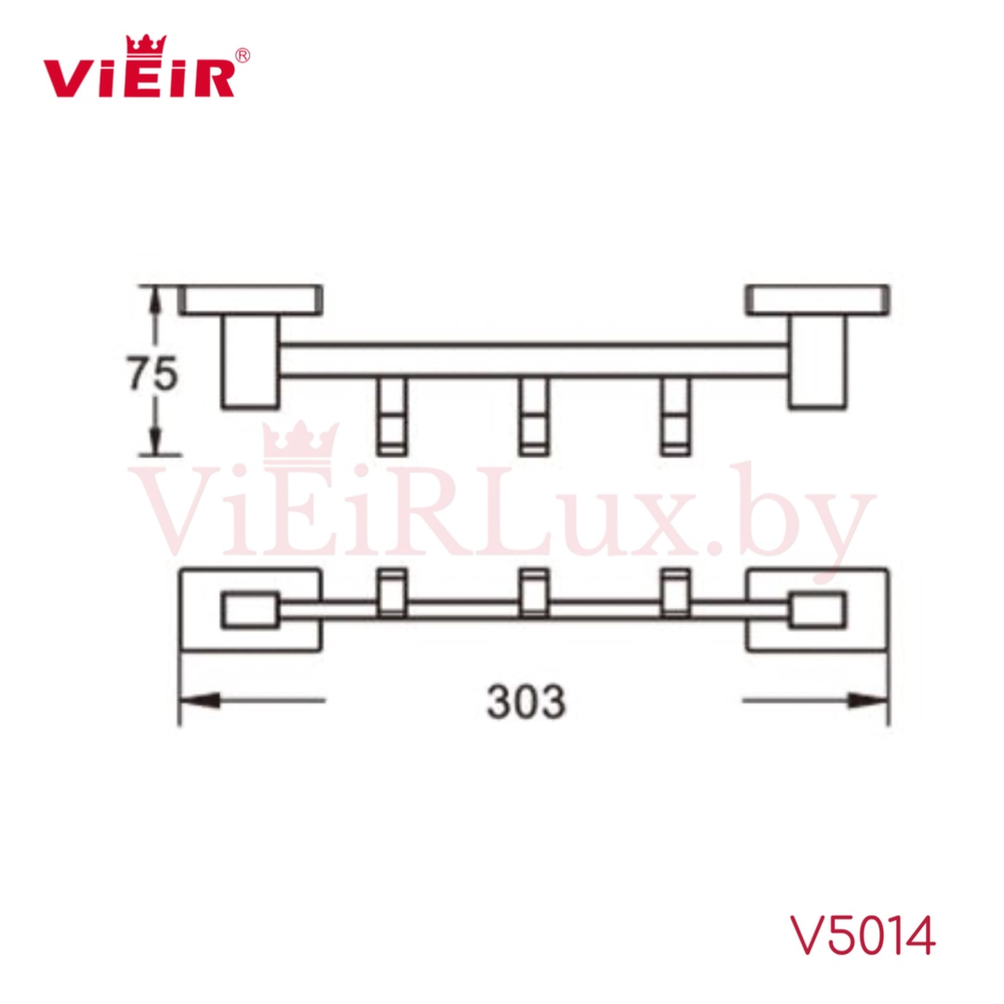 Полотенцедержатель Vieir 5014-C фото-2