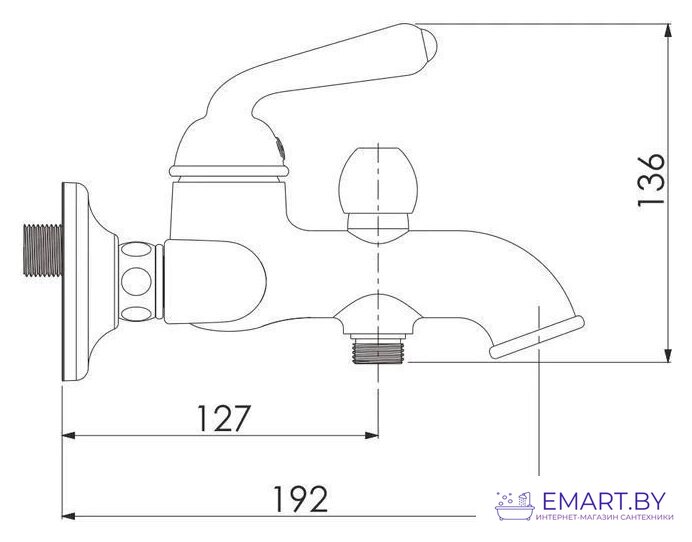 Смеситель Rose R0202Q фото-2