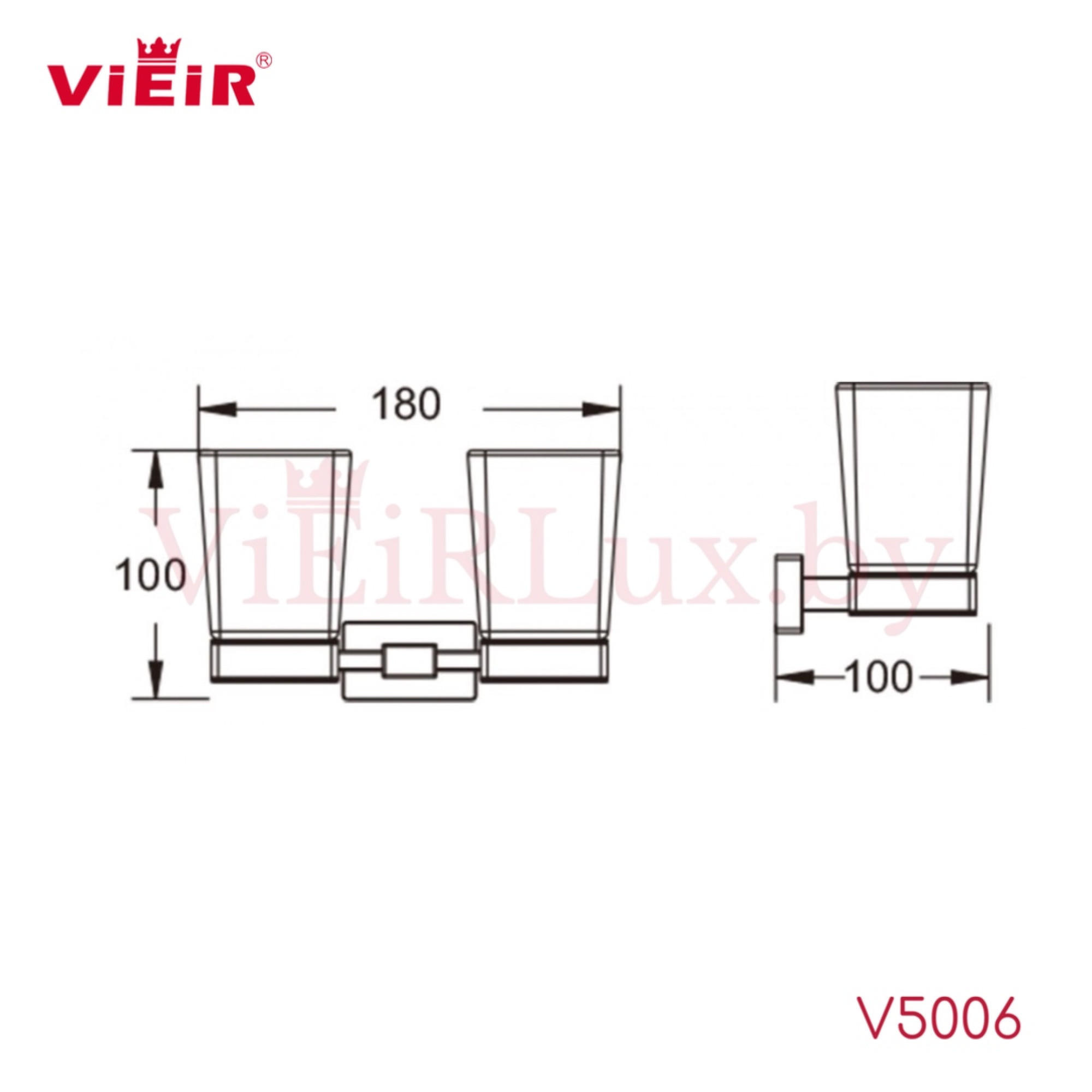 Стакан для зубных щеток Vieir 5006 фото-2
