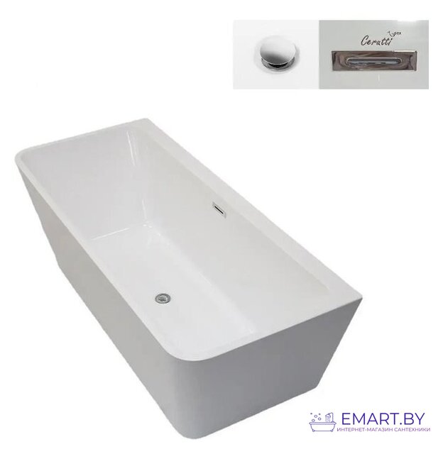 Ванна Cerutti Spa Lugano CT9344 1700х750х580 фото-4