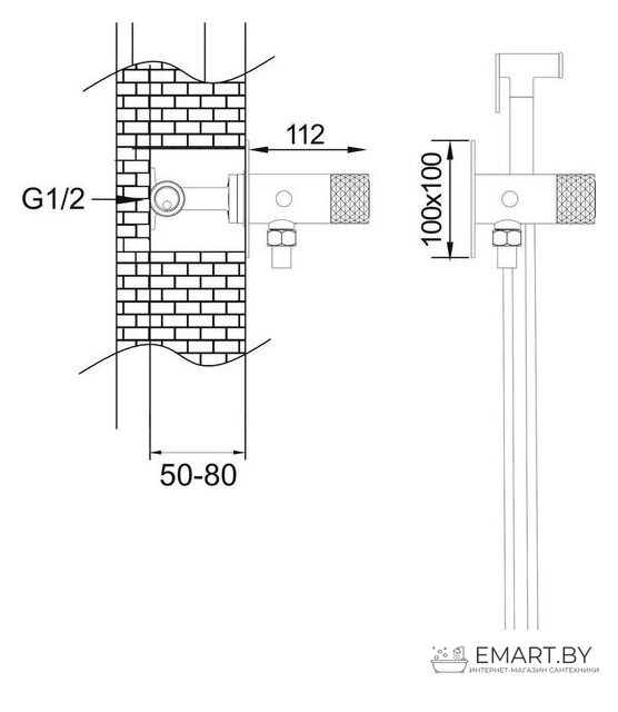 Гигиенический душ Rose R225H - фото2