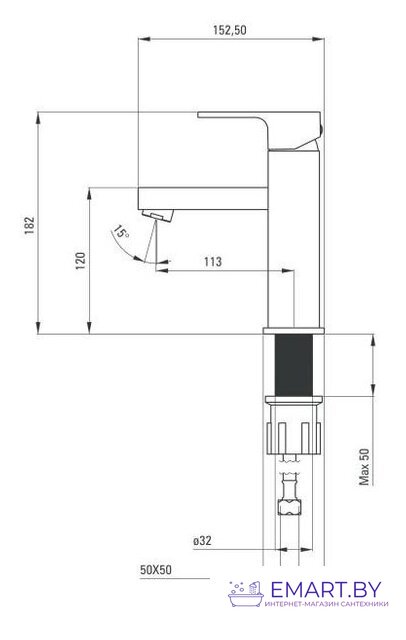 Смеситель Deante Anemon Bis BBZ N21M фото-3