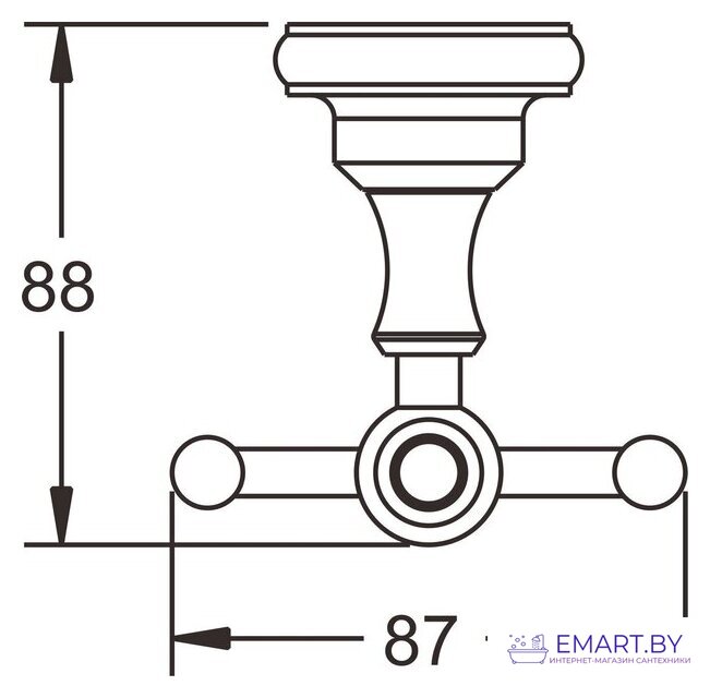 Крючок для ванны Rose RG1121Q фото-4