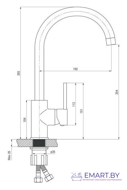 Смеситель Deante Nemezja BEN L62M фото-2