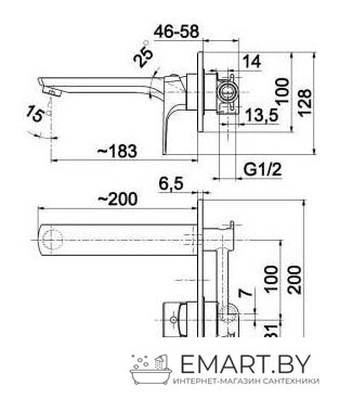 Смеситель Armatura Mokait 5539-810-00 фото-2