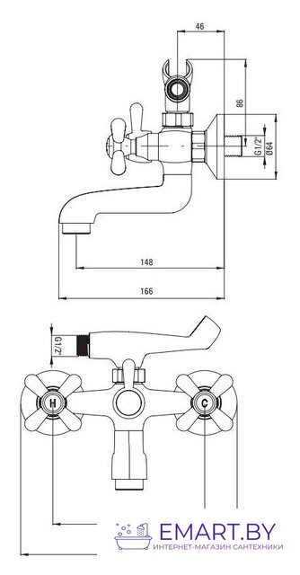 Смеситель Deante Symetrio BOS 011D фото-2