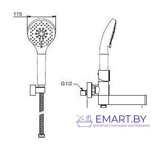 Смеситель Gappo G3281 фото-2