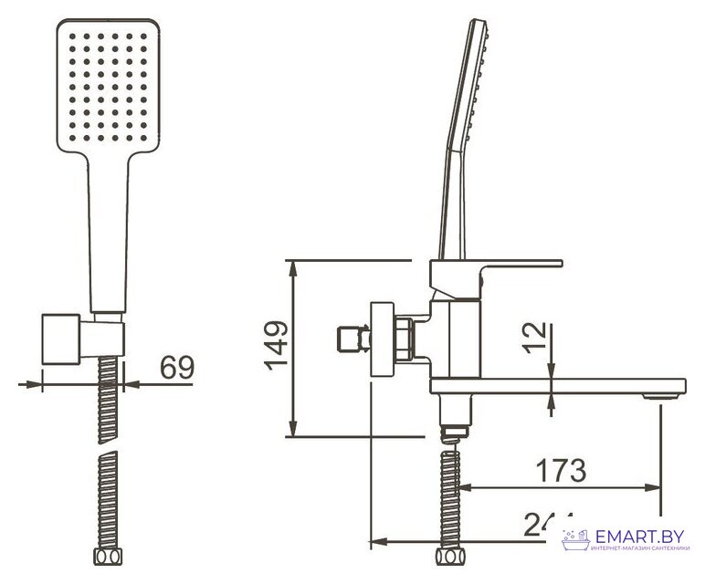 Смеситель Gappo G3283 фото-2