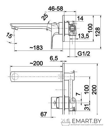 Смеситель Armatura Mokait 5539-810-81 фото-2