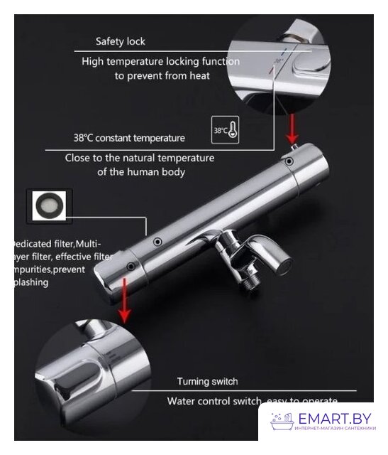 Смеситель Gappo G3290 фото-3