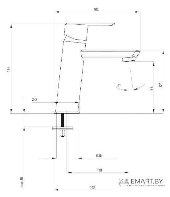 Смеситель Deante Arnika BQA Z20K фото-2