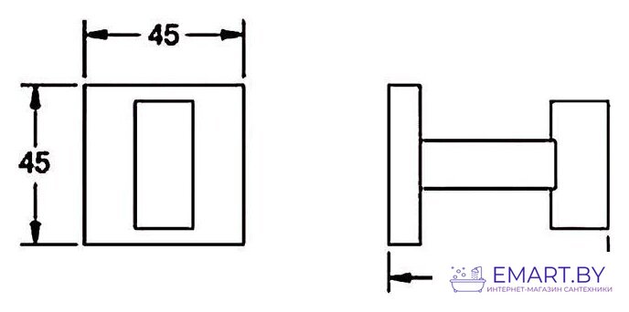 Крючок для ванны Rose RG3011H фото-2