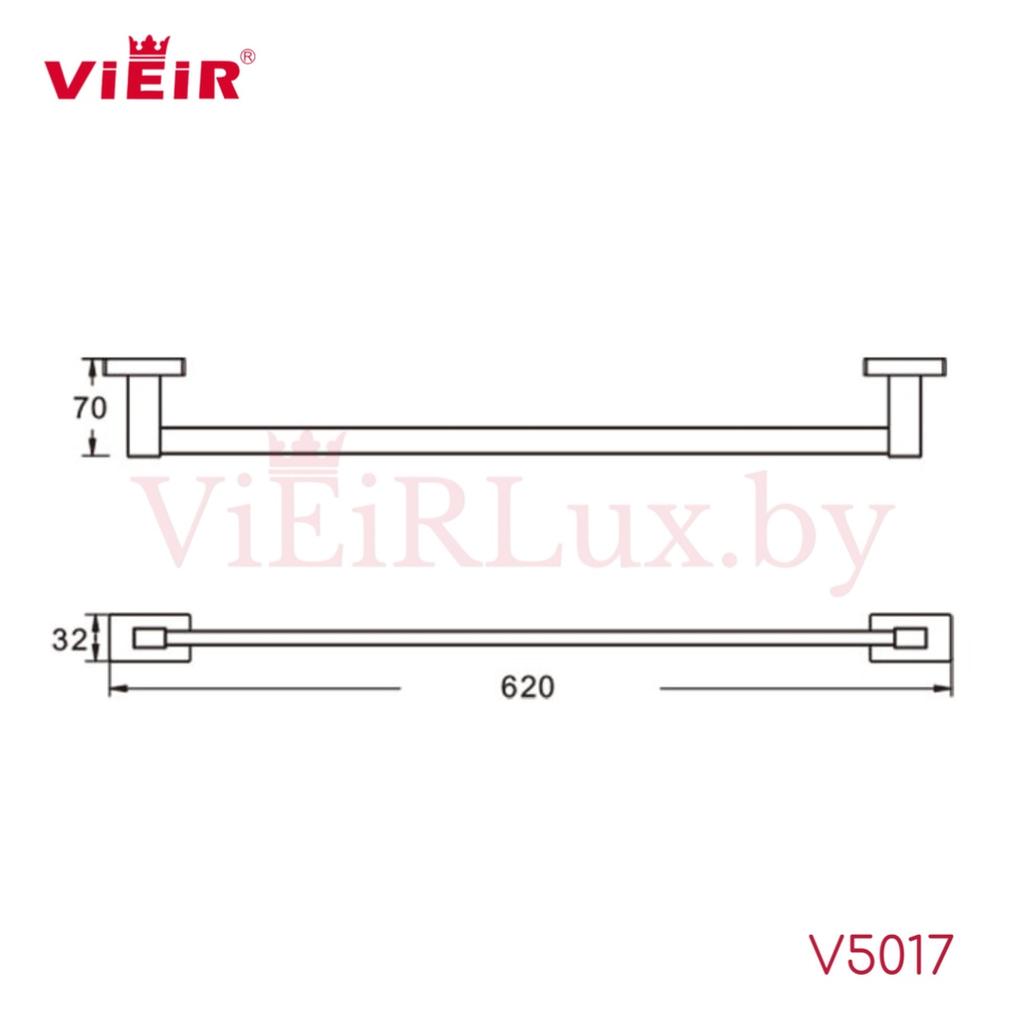 Полотенцедержатель Vieir 5017-G фото-2
