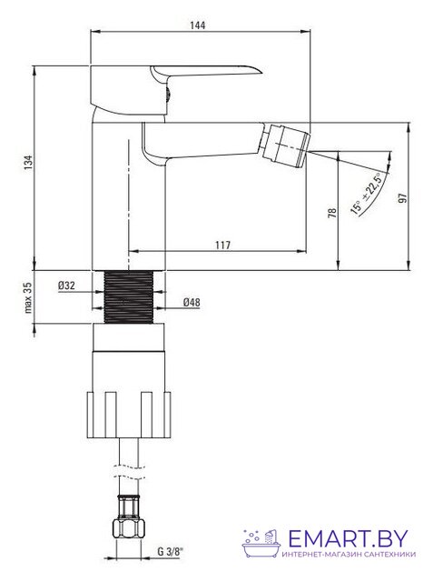 Смеситель Deante Boro BMO 030M фото-4