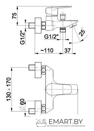 Смеситель Armatura German 4514-010-00 фото-2