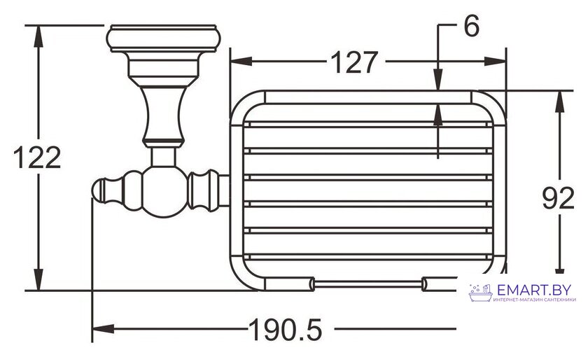 Мыльница Rose RG1104Q фото-4