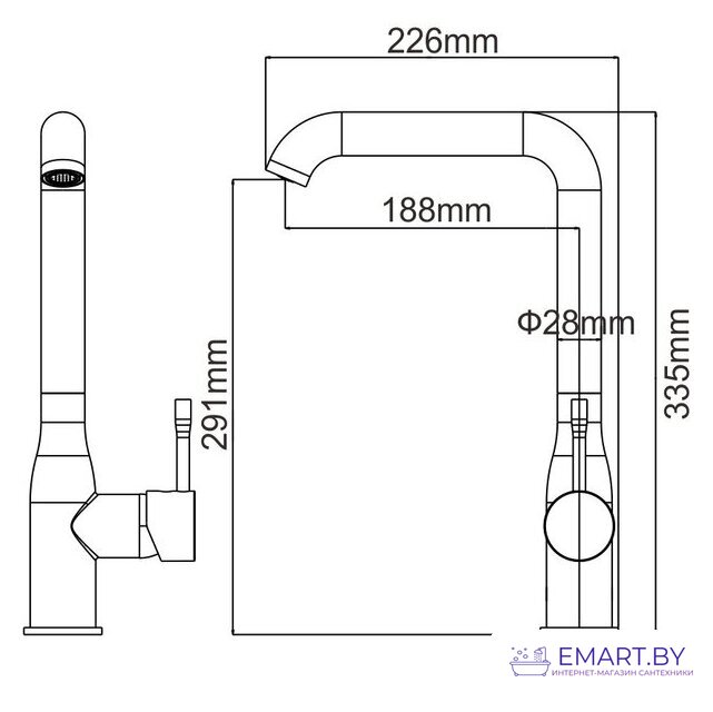 Смеситель Ledeme H98 L4698M (светло-бежевый матовый) фото-4